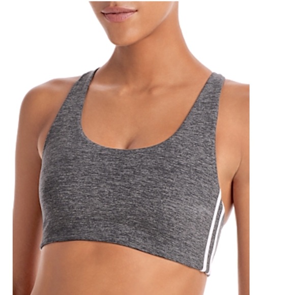 Splits59 Ella Airweight Bra Small Heather Gray White NWT - Picture 1 of 9